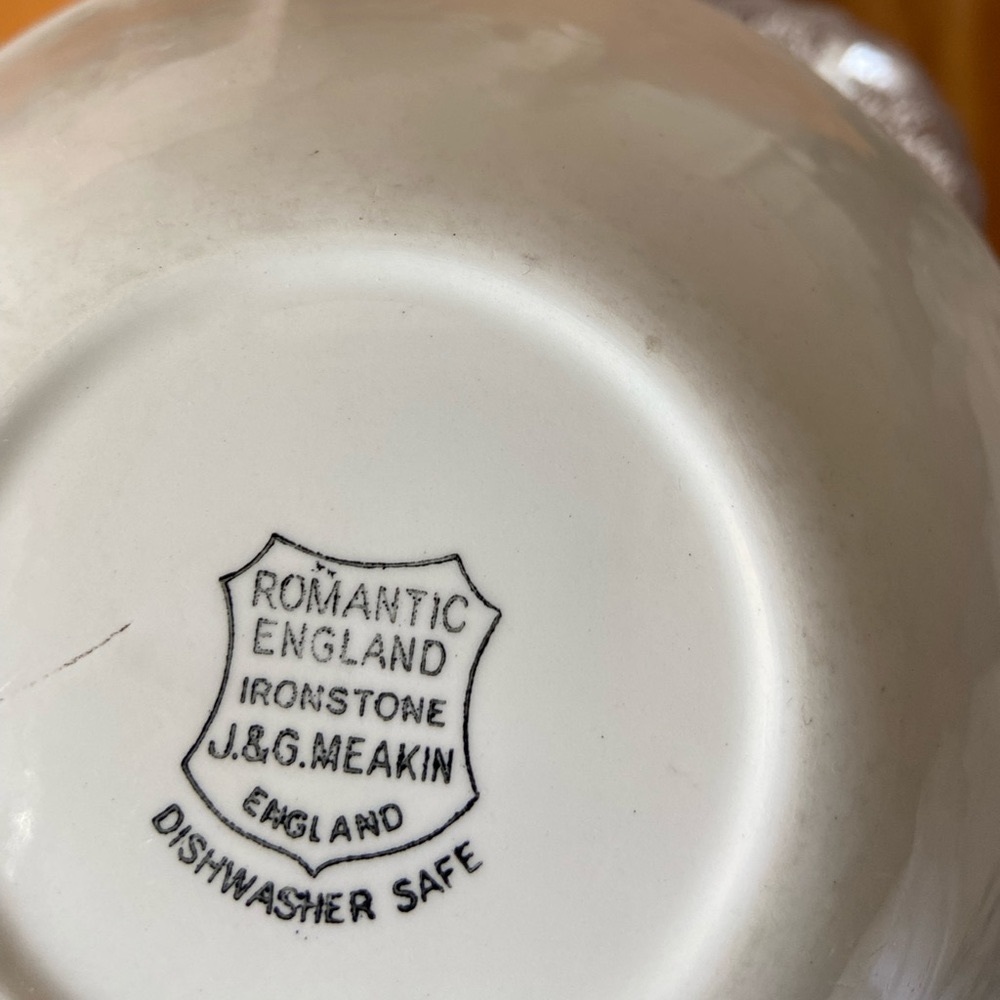 Vintage J&G Meakin ironstone dishes set